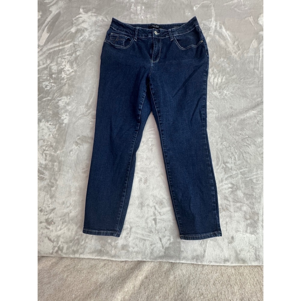 Judy Blue Mom Jeans Dark Wash High Rise‎ Tapered Leg JB88273 Womens 14W